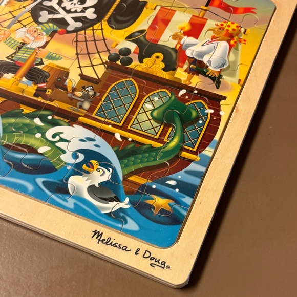 Melissa & Doug Colorful Pirate Ship Wooden Puzzle - Picture 4 of 6